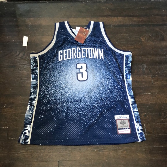 Mitchell & Ness Allen Iverson Georgetown Hoyas gradient swingman jersey size XL - Picture 2 of 8